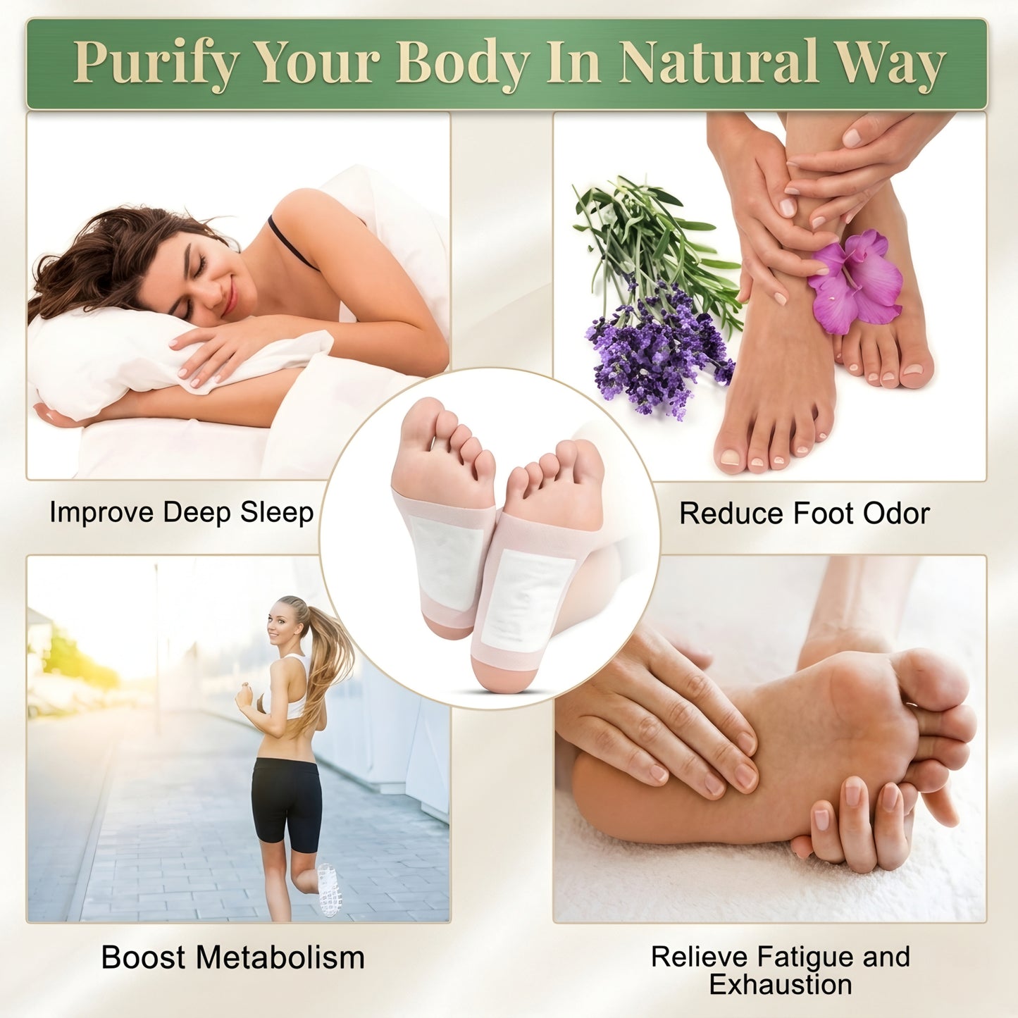 Herbal Detox Foot Patches (Pack of 10)