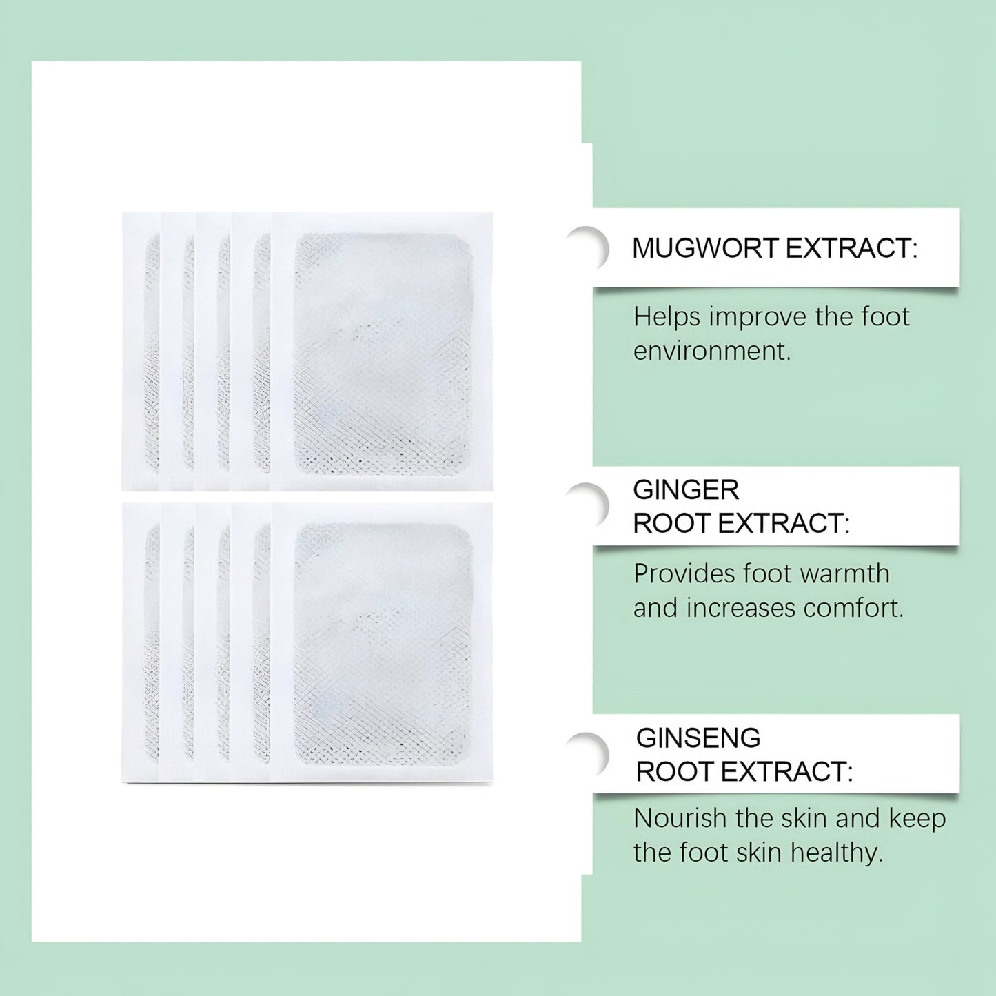 Herbal Detox Foot Patches (Pack of 10)
